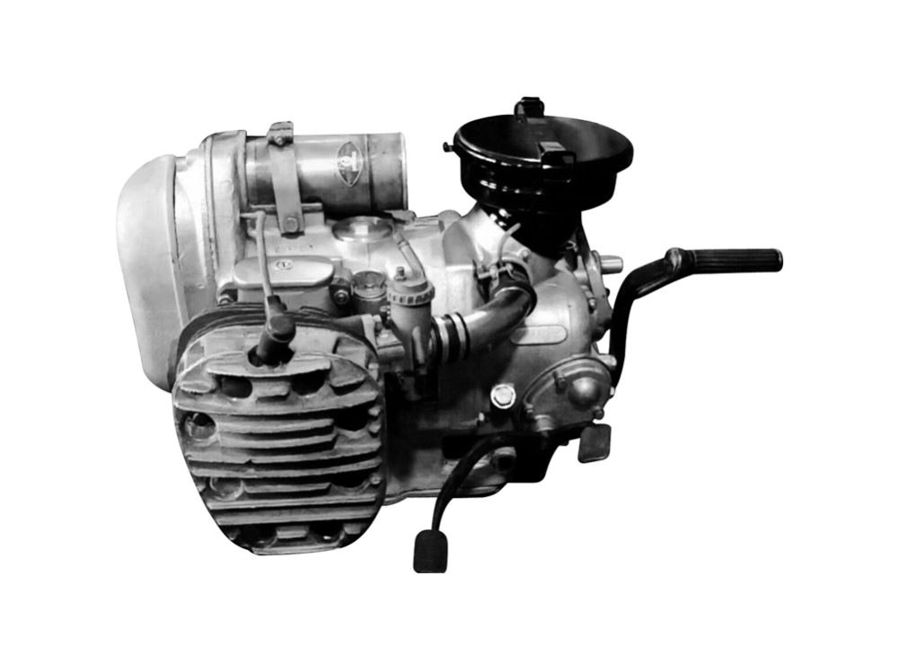 CJ750 Engine with gearbox complete assembly M1 6Volt SV Flat Head