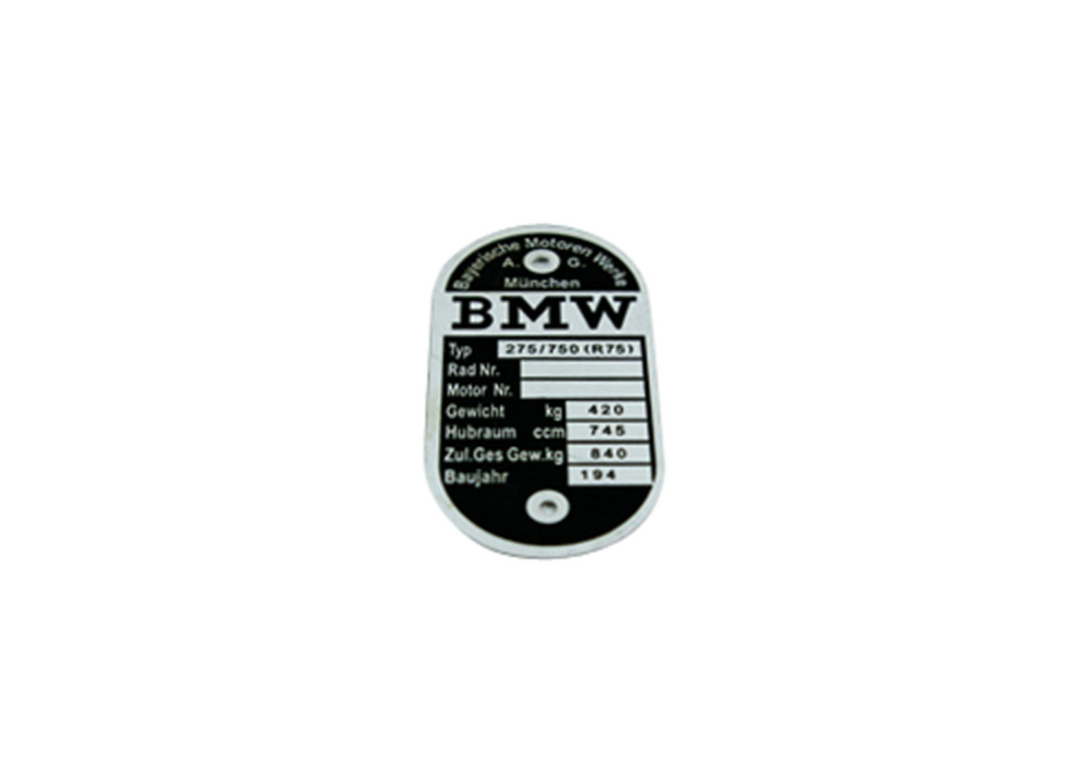 CJ750 tag fit for M72 R75 frame