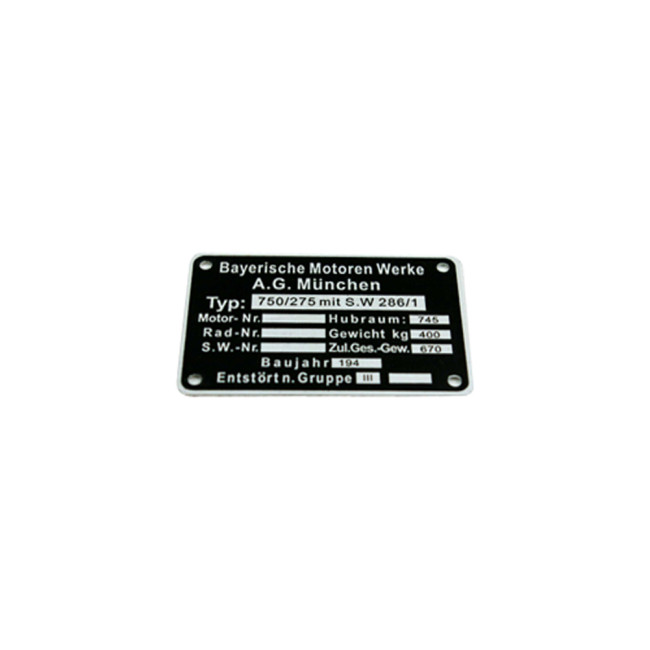 CJ750 tag fit for M72 Steib sidecar rear (earlier model)