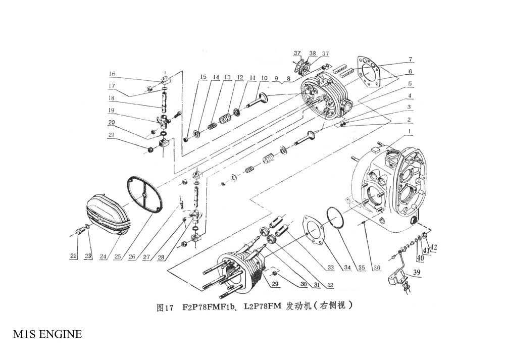 CJ750 M1S 12V CATALOGUE PAGE M1S ENGINE