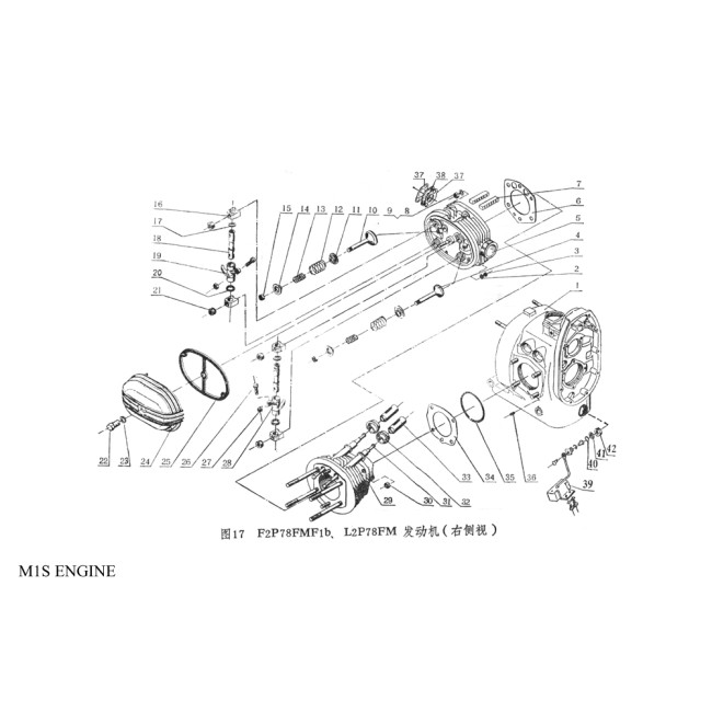 CJ750 M1S 12V CATALOGUE PAGE M1S ENGINE
