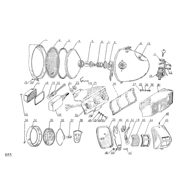 CJ750 M1M M1S 12V CATALOGUE PAGE 055