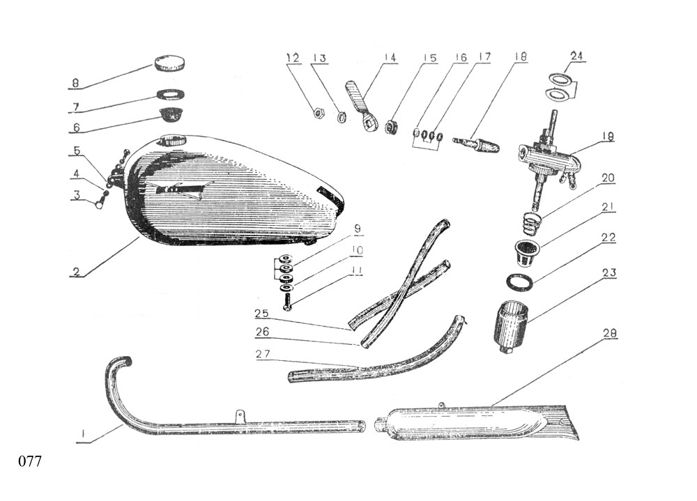 CJ750 M1M M1S 12V CATALOGUE PAGE 077