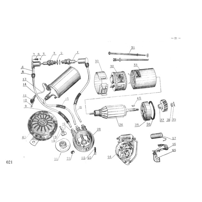CJ750 M1 6V CATALOGUE PAGE 021