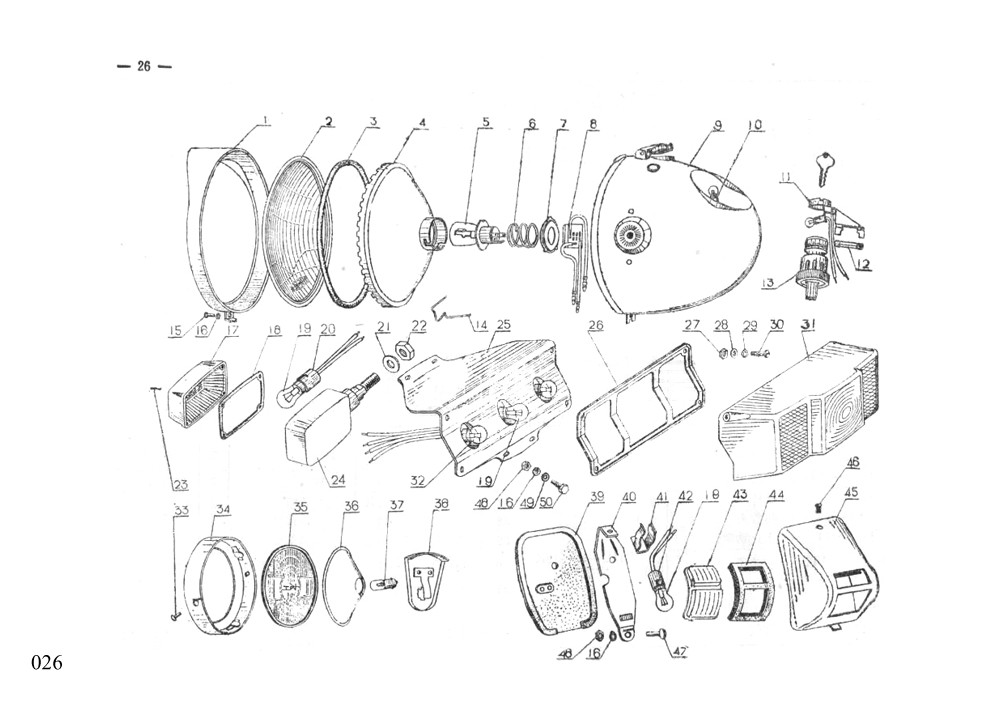 CJ750 M1 6V CATALOGUE PAGE 026