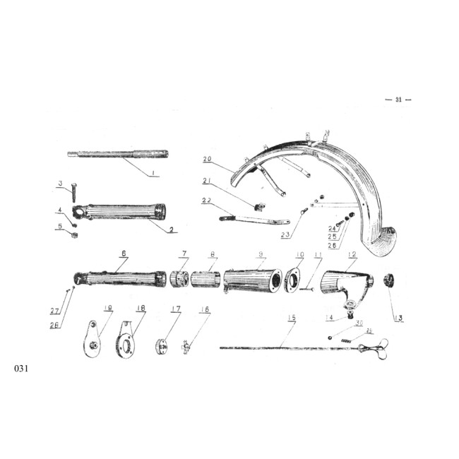 CJ750 M1 6V CATALOGUE PAGE 031