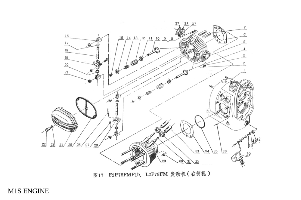 CJ750 M1S 12V CATALOGUE PAGE M1S ENGINE12V CJ750 M1M M1S Parts